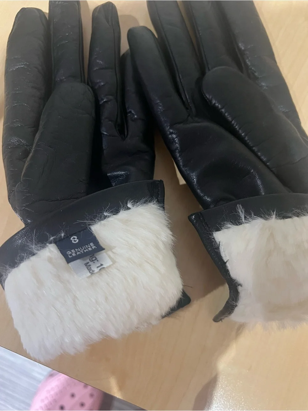 Black Leather Women's Gloves